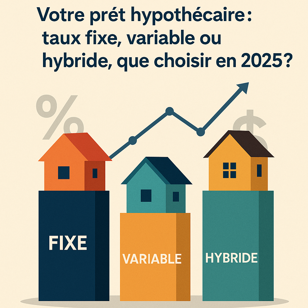 Votre hypothèque : taux fixe, variable ou hybride, que choisir en 2025?